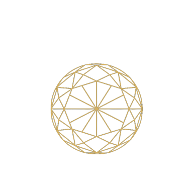 Bollen Gouden geometrische cirkel met een netwerk van lijnen en segmenten.